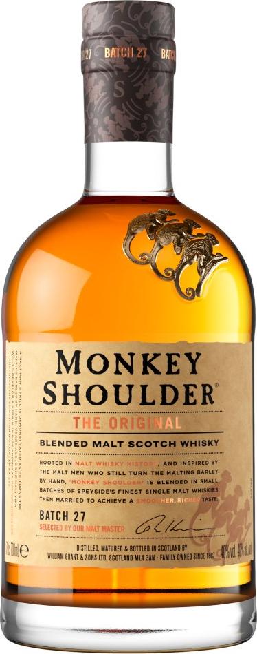 Monkey Shoulder THE ORIGINAL Blended Malt Batch 27 40% Vol. 0,7l