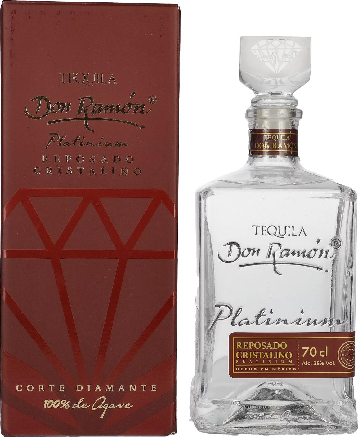 Casa Don Ramon Don Ramón Platinum Cristalino Reposado 35% Vol. 0,7l in Giftbox