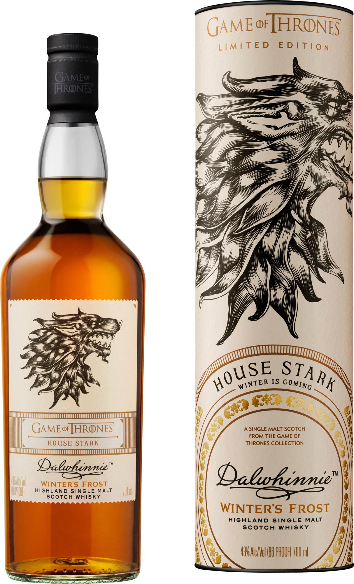 Dalwhinnie Winter's Frost GAME OF THRONES House Stark Single Malt Collection 43% Vol. 0,7l in Giftbox