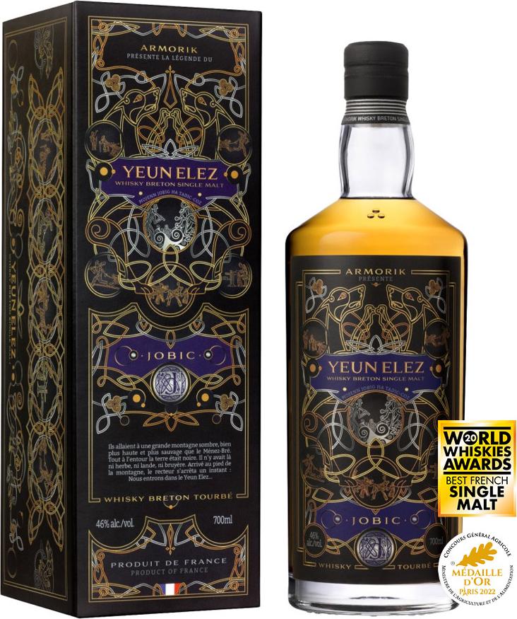 Armorik Yeun Elez Jobic – Peated Single Malt 46% Vol. 0,7l