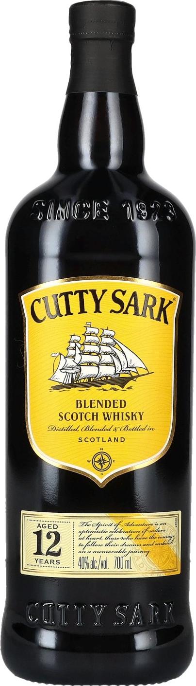 Cutty Sark 12 Years Old Blended Scotch Whisky 40% Vol. 0,7l