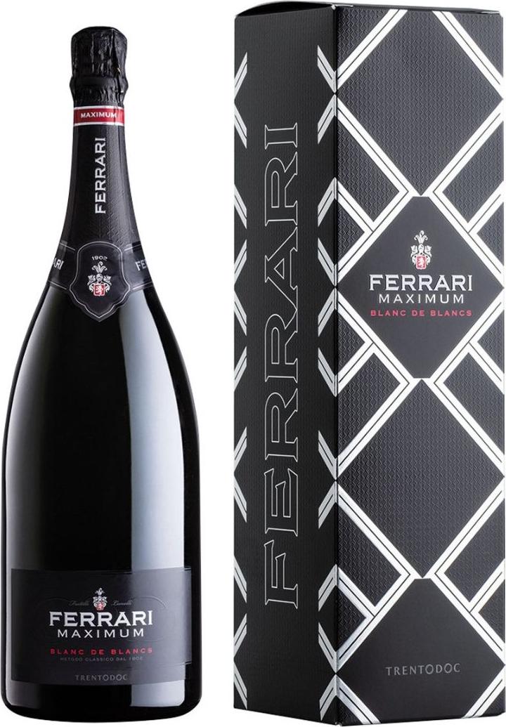 Ferrari MAXIMUM Blanc de Blancs Brut 12,5% Vol. 1,5l in Giftbox