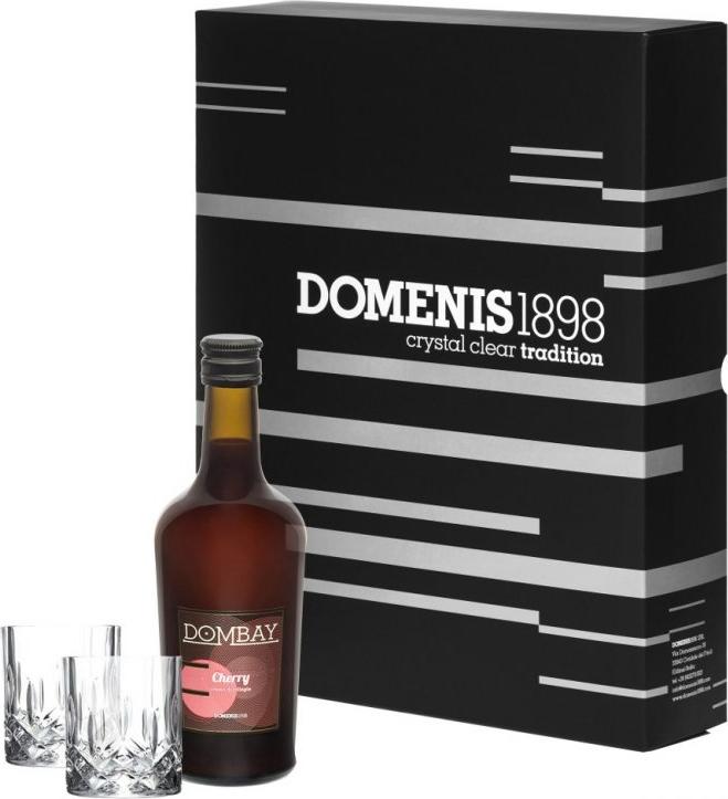Domenis 1898 DOMBAY CHERRY crema di ciliegie 17% Vol. 0,5l in Giftbox with 2 glasses