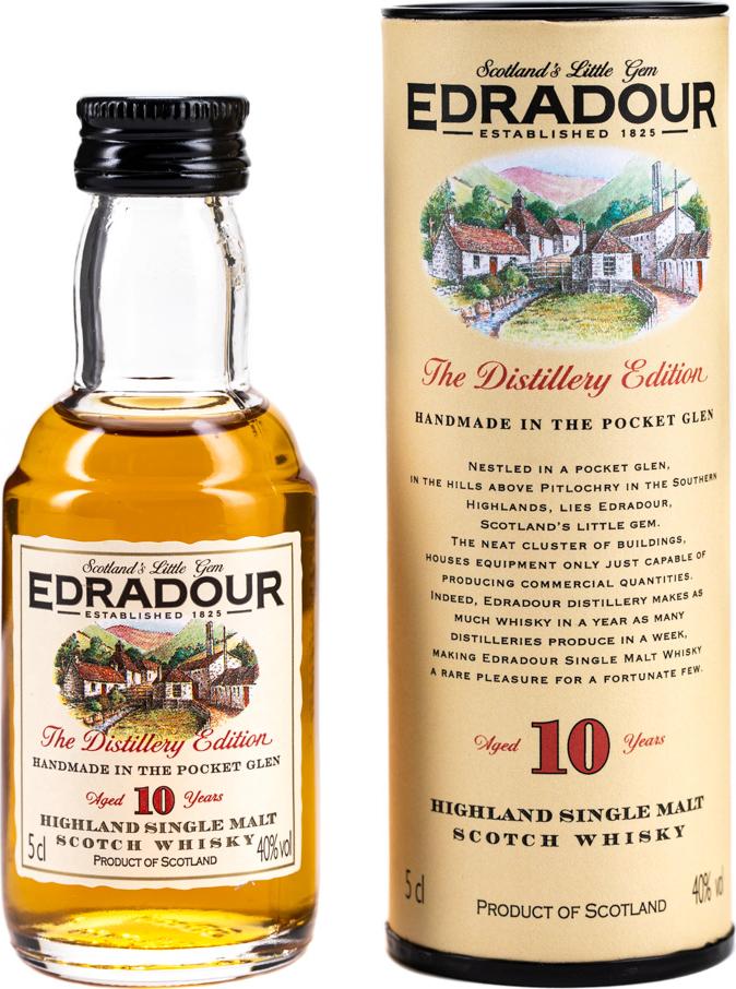 Edradour 10 Year Old 40% Vol. 0,05l in Giftbox