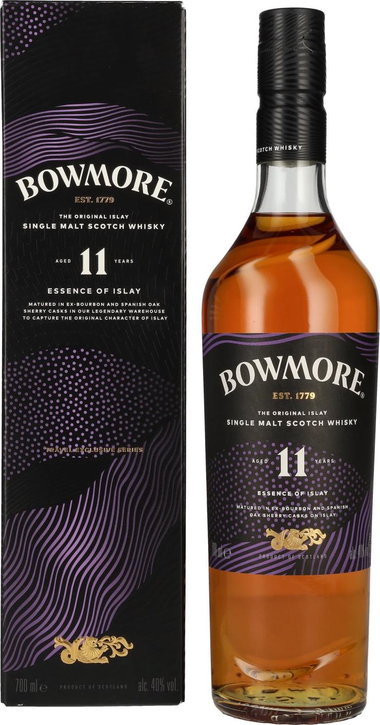Bowmore 11 Years Old ESSENCE OF ISLAY Travel Exclusive 40% Vol. 0,7l in Giftbox