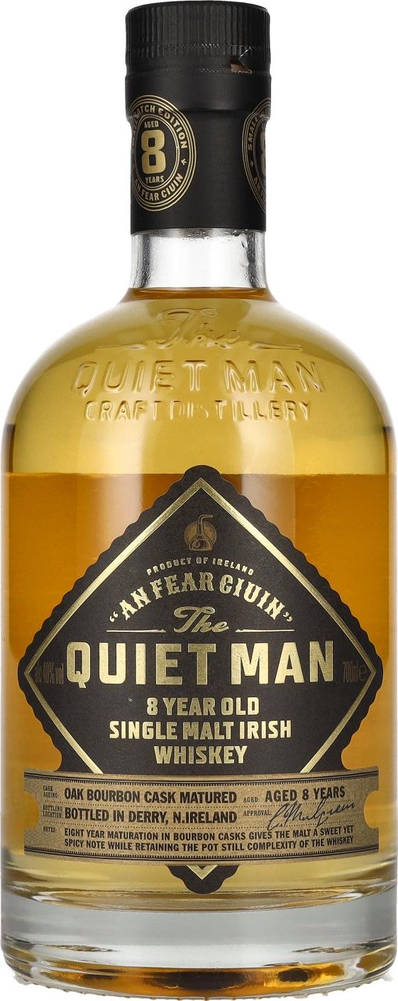 The Quiet Man AN FEAR CIUIN 8 Year Old Single Malt Irish Whiskey 40% Vol. 0,7l