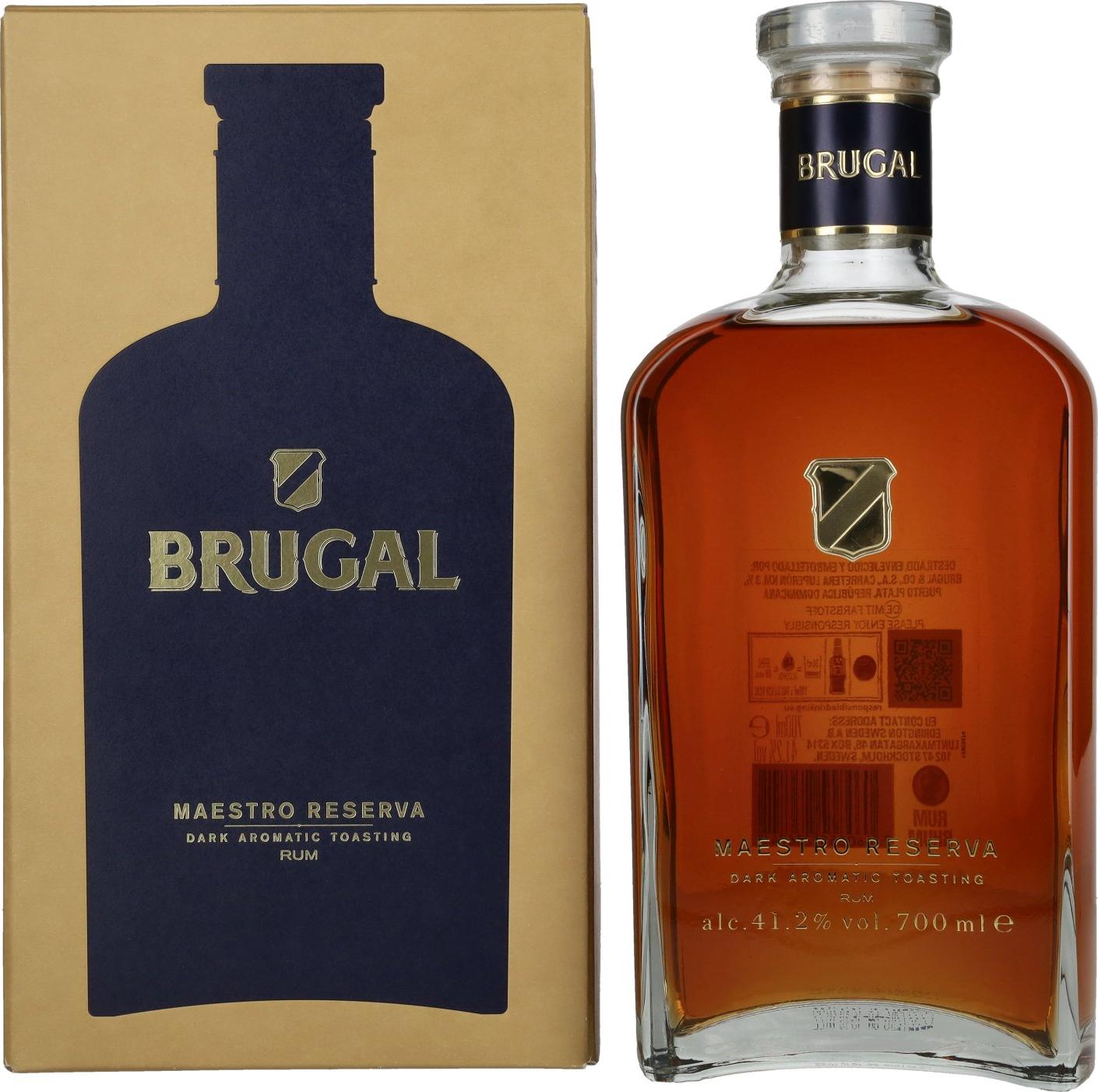 Brugal Maestro Reserva Rum 41,2% Vol. 0,7l in Giftbox