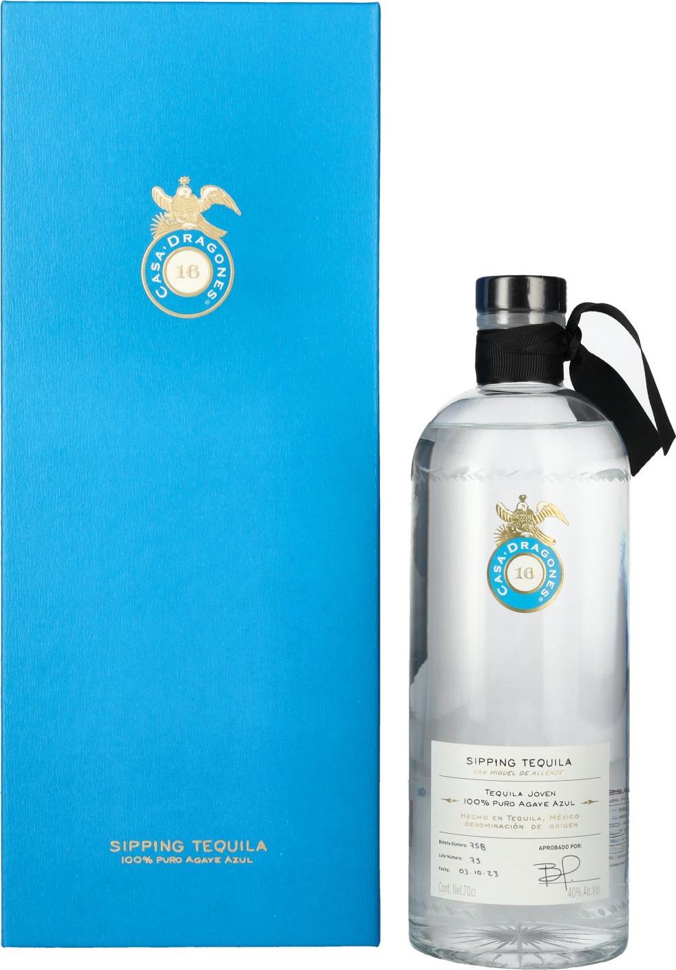 Casa Dragones Tequila Joven 100% Puro Agave Azul Edición Limitada 40% Vol. 0,7l in Giftbox