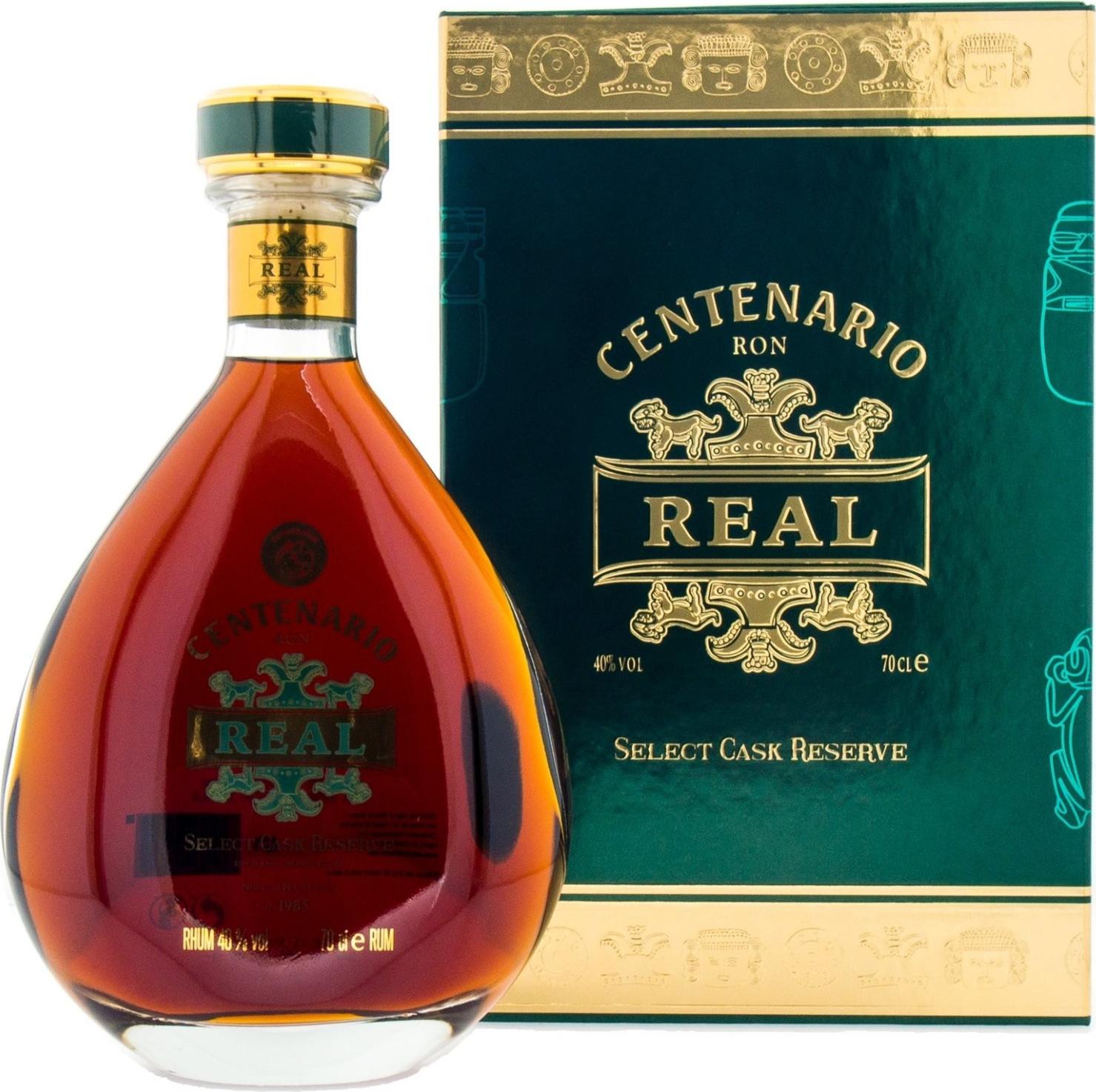 Ron Centenario REAL Select Cask Reserve Rum - Old Edition 40% Vol. 0,7l in Giftbox