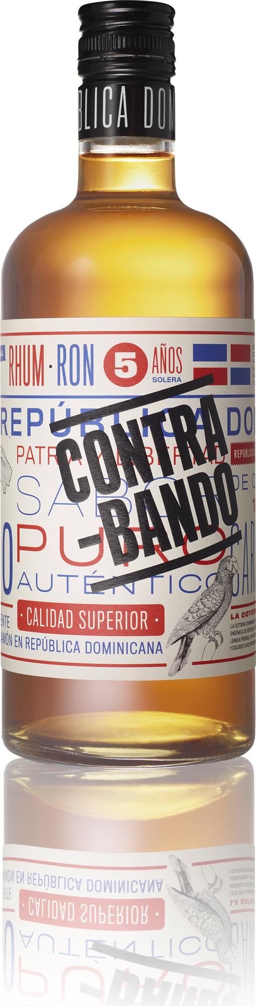 Ron Contrabando Ron Contra-Bando Calidad Superior 5 Años 38% Vol. 0,7l