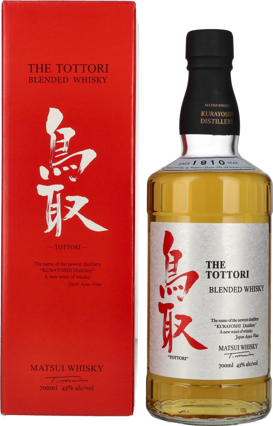 THE MATSUI THE TOTTORI Blended Japanese Whisky 43% Vol. 0,7l in Giftbox