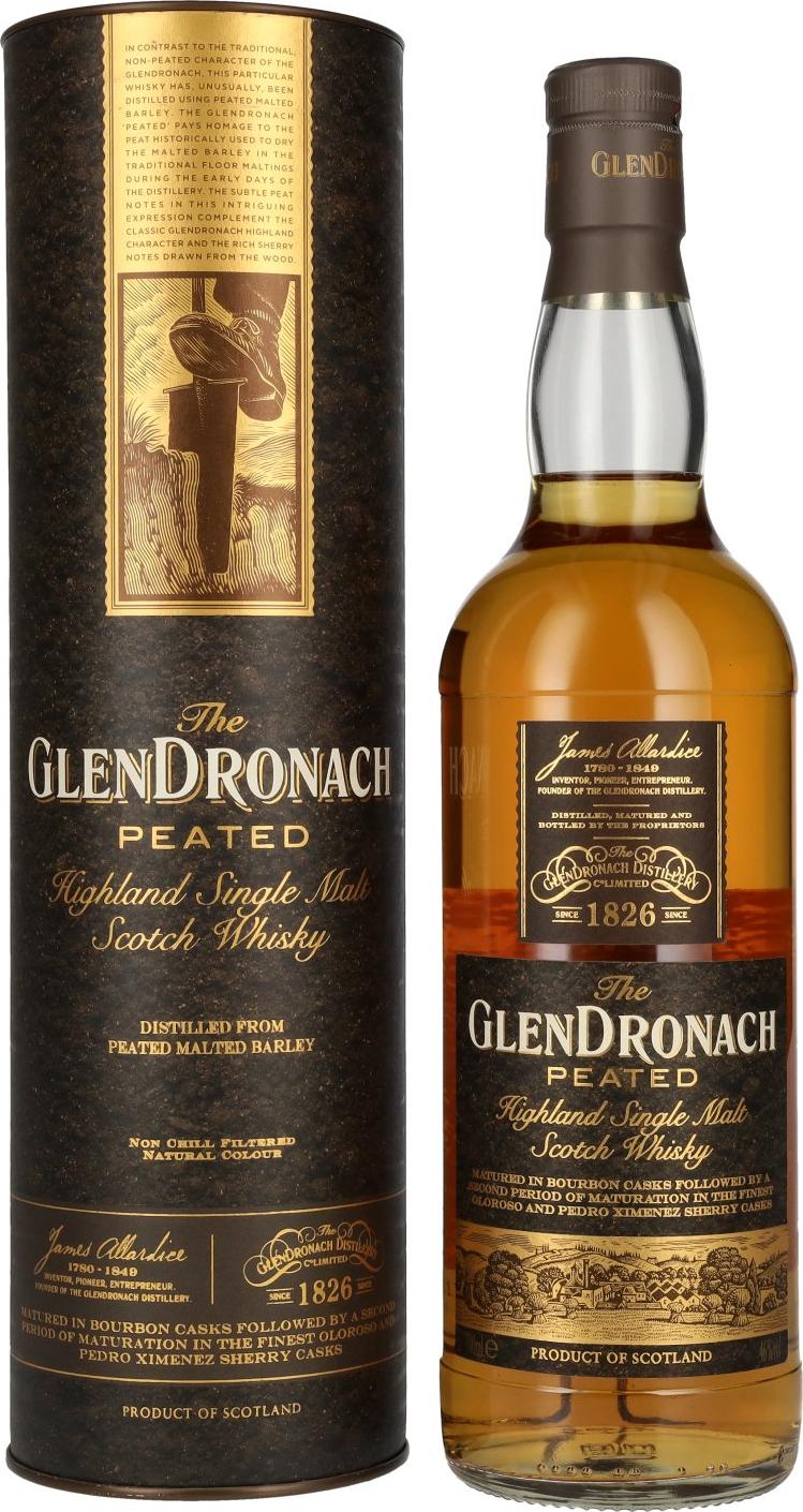 The GlenDronach PEATED Highland Single Malt Scotch Whisky 46% Vol. 0,7l in Giftbox