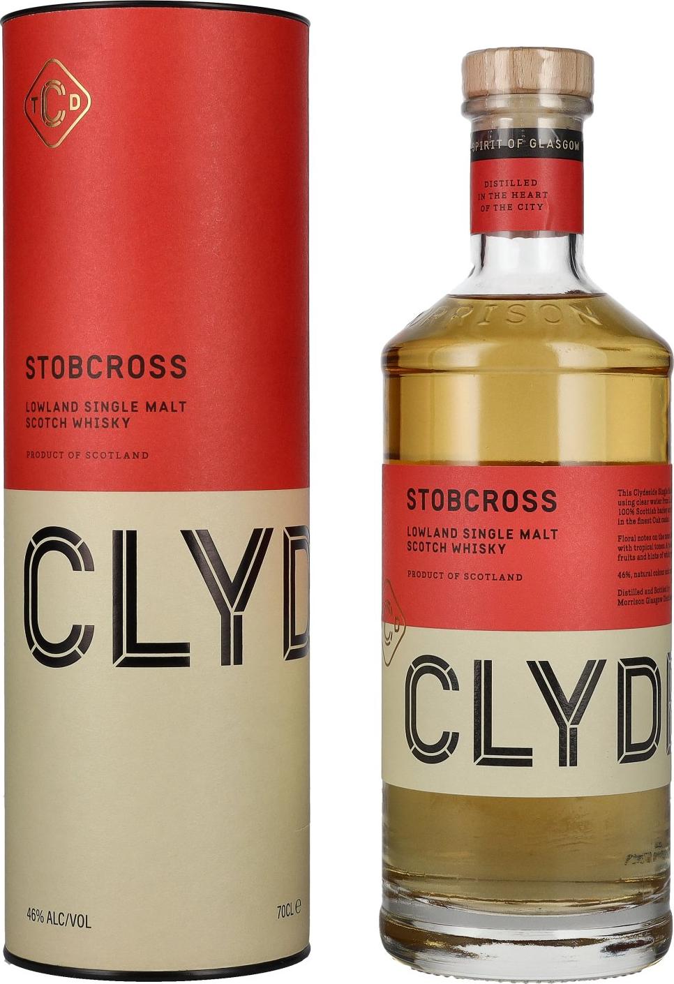 Clydeside STOBCROSS Lowland Single Malt 46% Vol. 0,7l in Giftbox