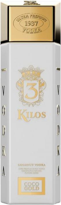 3 Kilos Vodka 3 Kilos COCO GOLD Coconut Vodka 30% Vol. 1l
