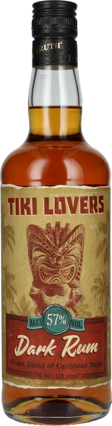 Tiki Lovers Dark Rum Finest Caribbean Blend 57% Vol. 0,7l