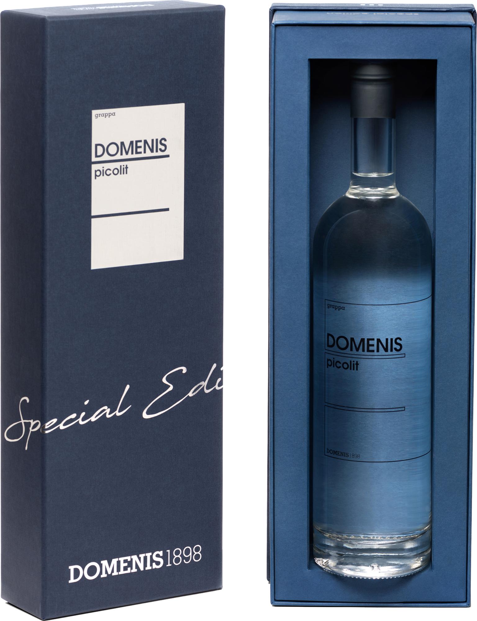 Domenis 1898 PICOLIT Grappa 45% Vol. 0,7l in Giftbox