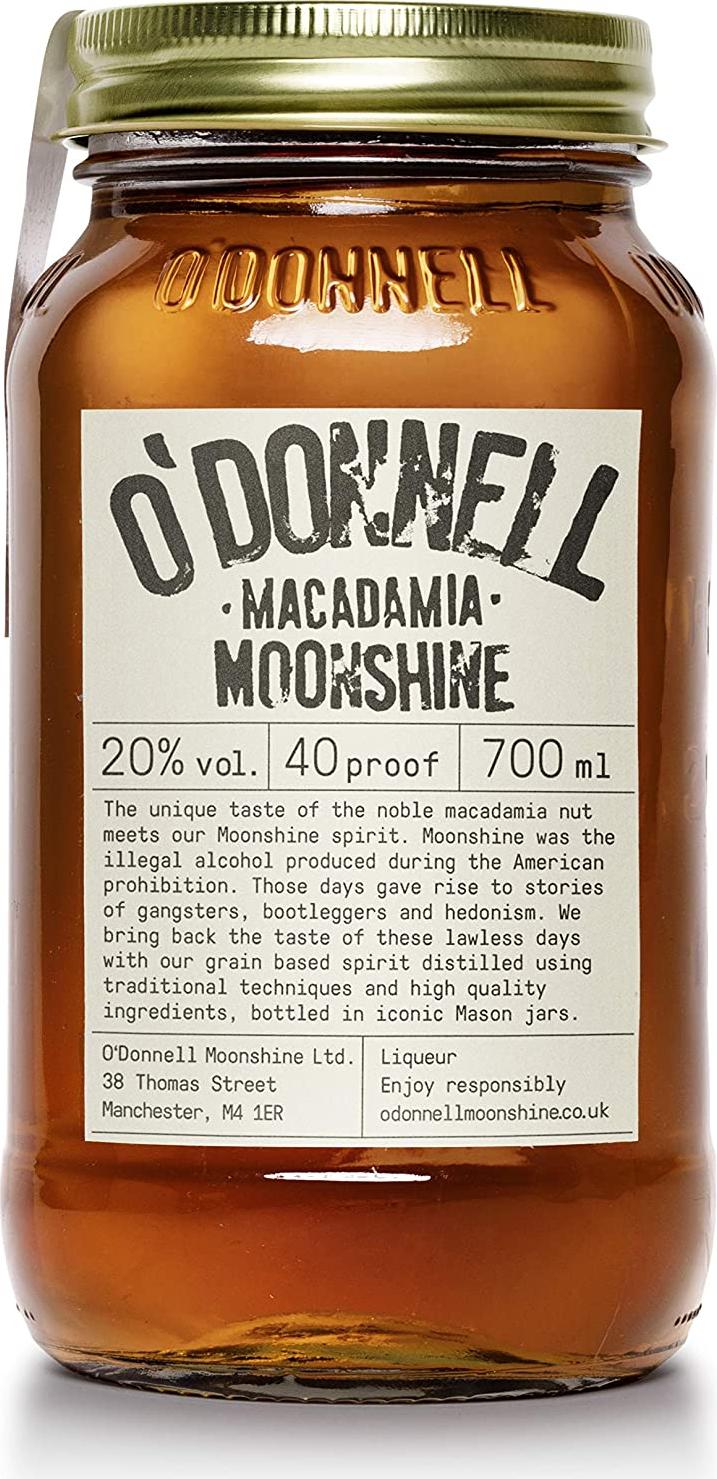 O'Donnell Moonshine MACADAMIA Liqueur 20% Vol. 0,7l