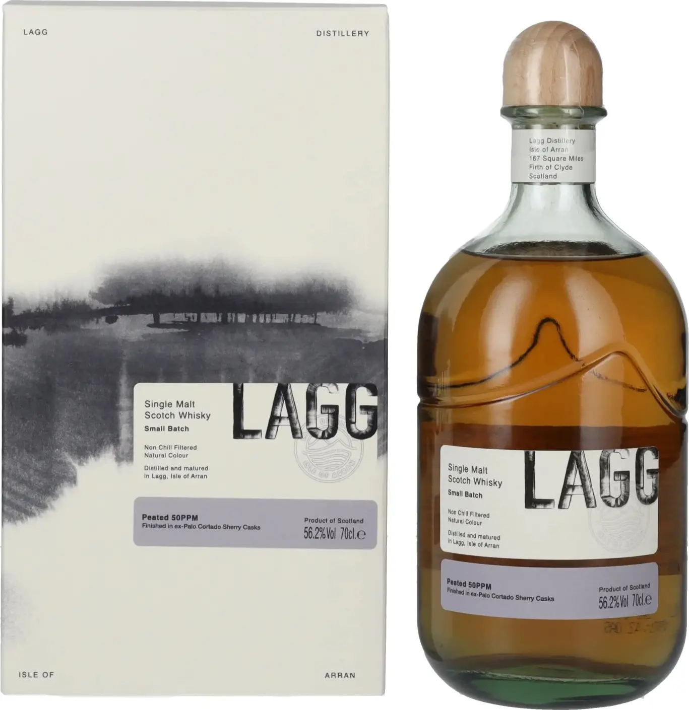 LAGG Small Batch Single Malt Scotch Whisky ex-Palo Cortado Sherry Cask 56,2% Vol. 0,7l in Giftbox