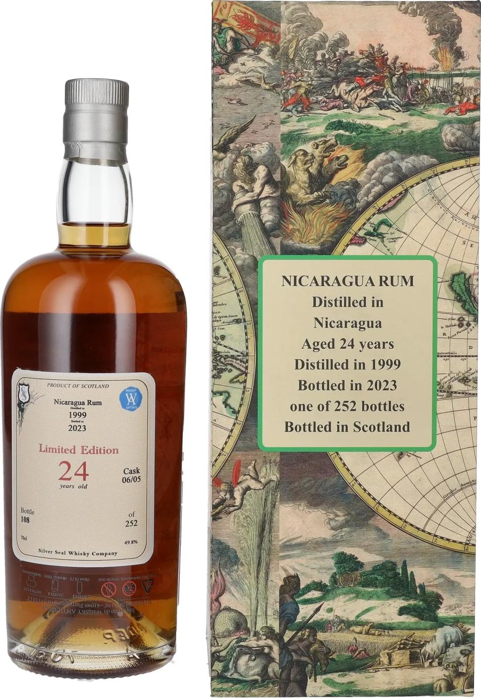 Silver Seal NICARAGUA Rum 24 Years Old 1999 49,8% Vol. 0,7l in Giftbox