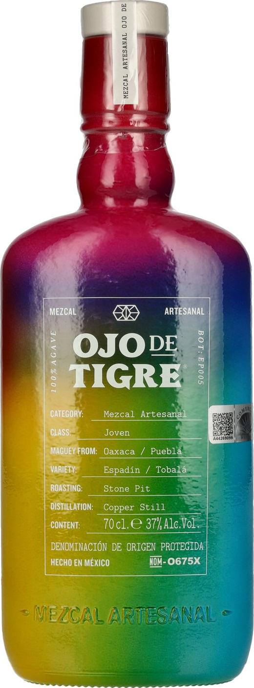 Ojo de Tigre PRIDE EDITION 37% Vol. Mezcal Artesanal Joven 100% Agave 0,7l