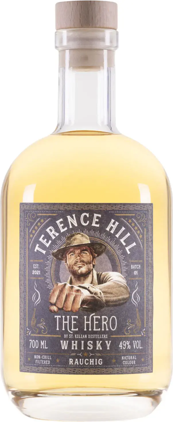 St. Kilian TERENCE HILL - THE HERO - WHISKY (SMOKY) 49% Vol. 0,7l