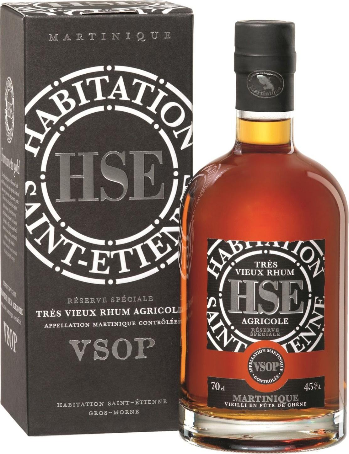 HSE Très Vieux Rhum Agricole VSOP 45% Vol. 0,7l in Giftbox