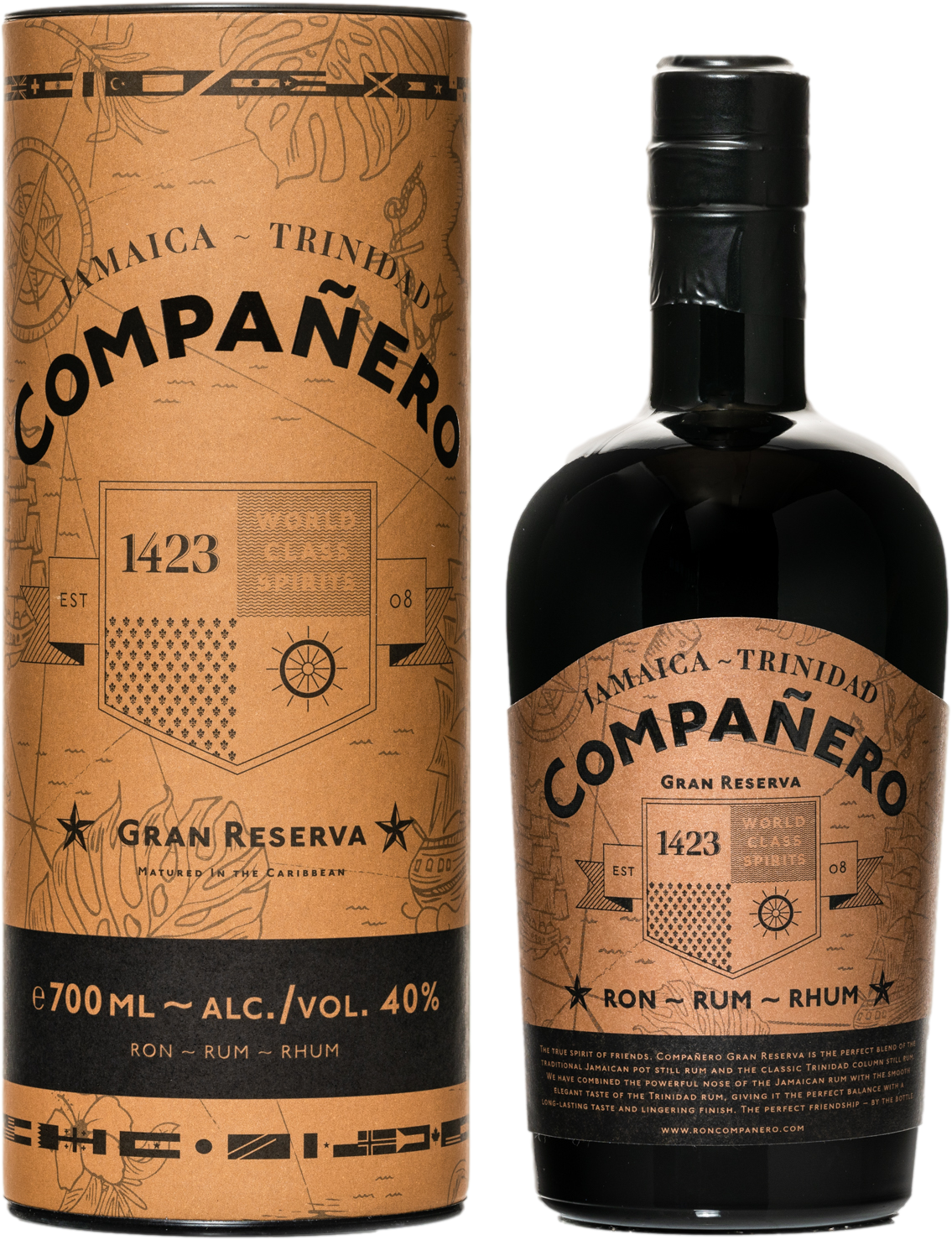 Compañero GRAN RESERVA Rum 40% Vol. 0,7l in Giftbox