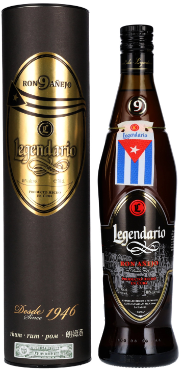 Legendario Ron Añejo 9 Años 40% Vol. 0,7l in Giftbox