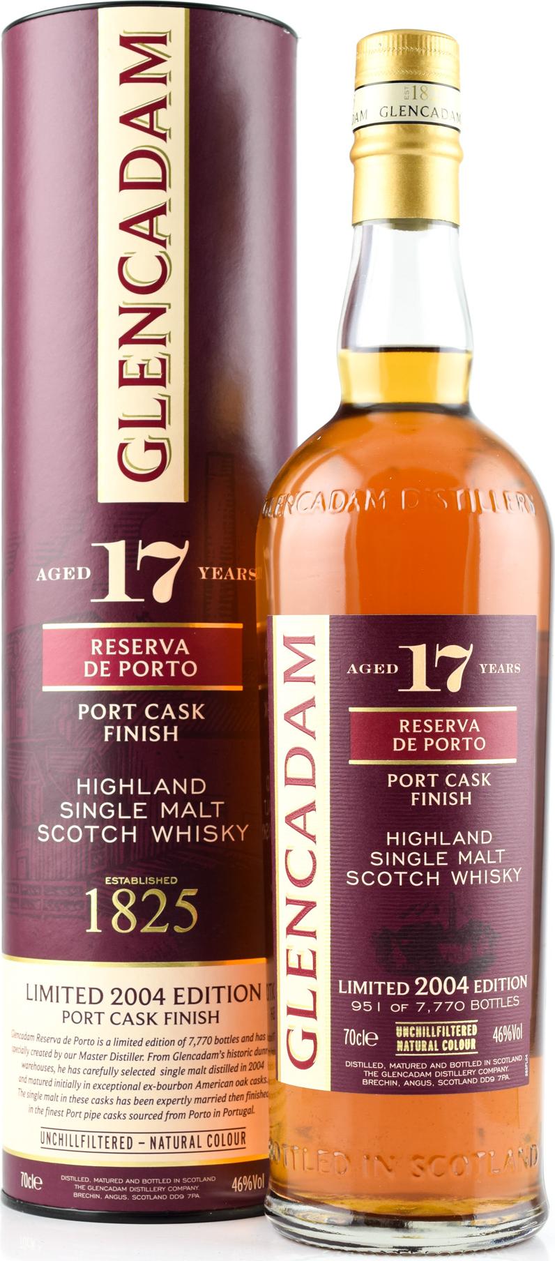 Glencadam 17 Years Old Reserva de Porto Port Cask Finish 46% Vol. 0,7l