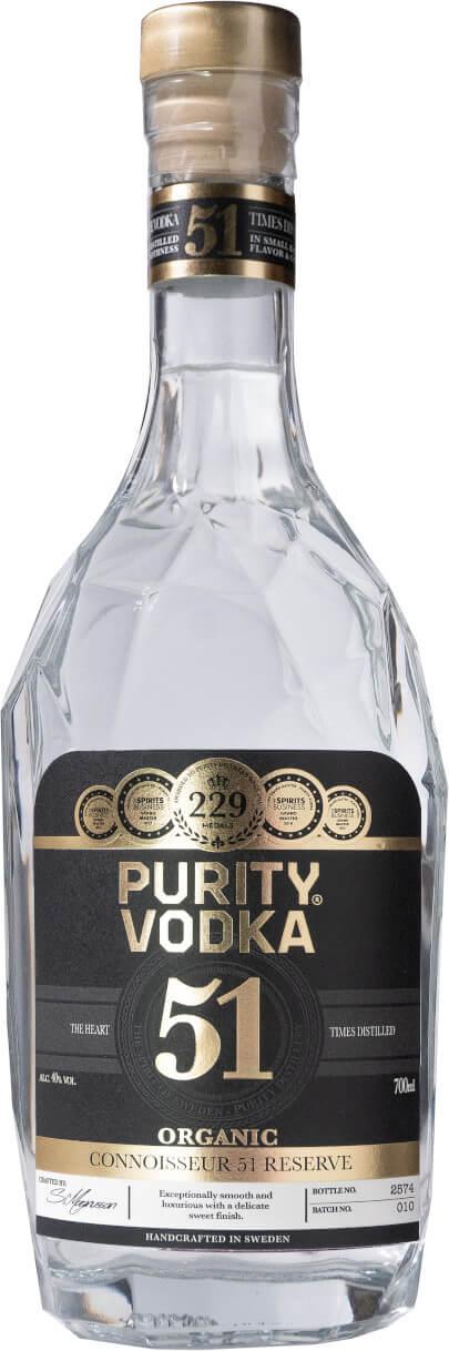 Purity CONNOISSEUR 51 RESERVE ORGANIC VODKA 40% Vol. 0,7l
