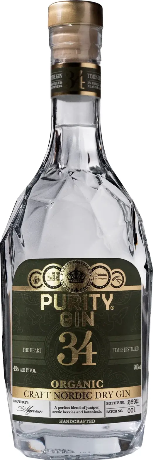 Purity LONDON DRY 34 ORGANIC GIN 43% Vol. 0,7l