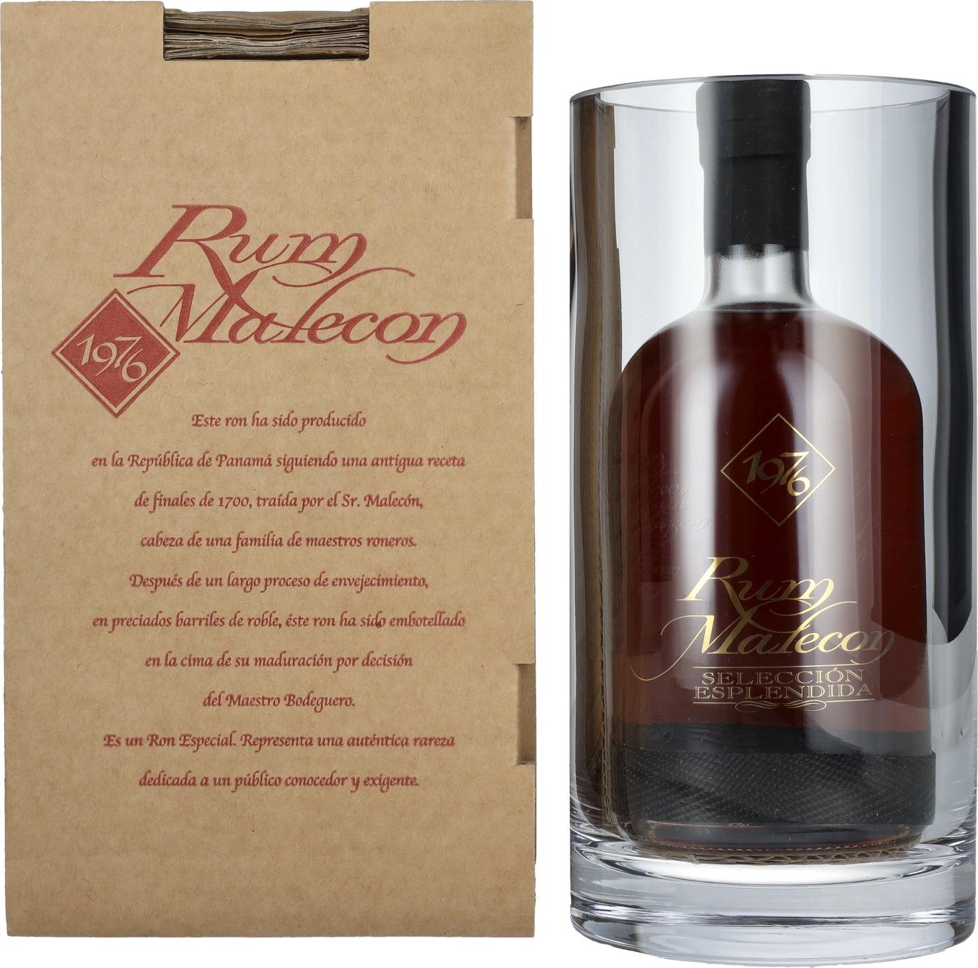 Rum Malecon SELECCIÓN ESPLENDIDA 1976 40% Vol. 0,7l