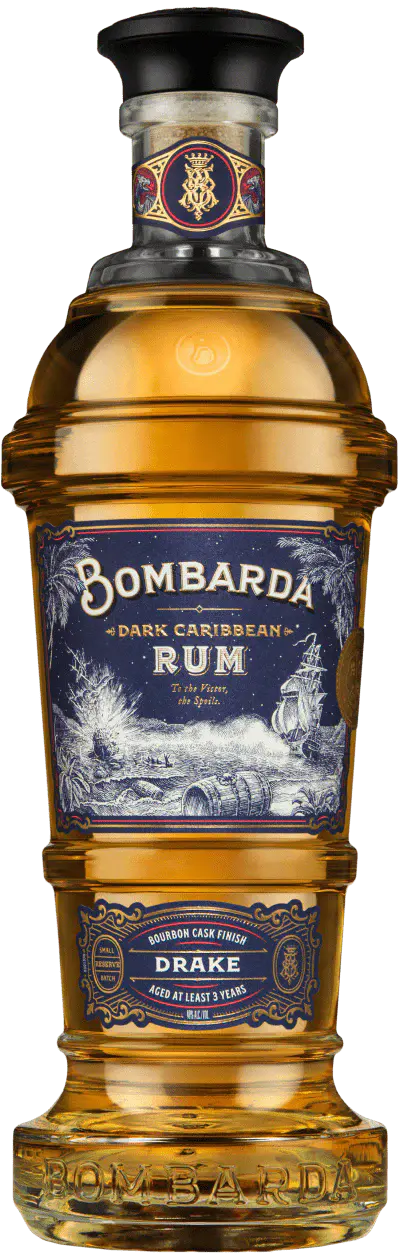 Bombarda DRAKE Dark Caribbean Rum 40% Vol. 0,7l