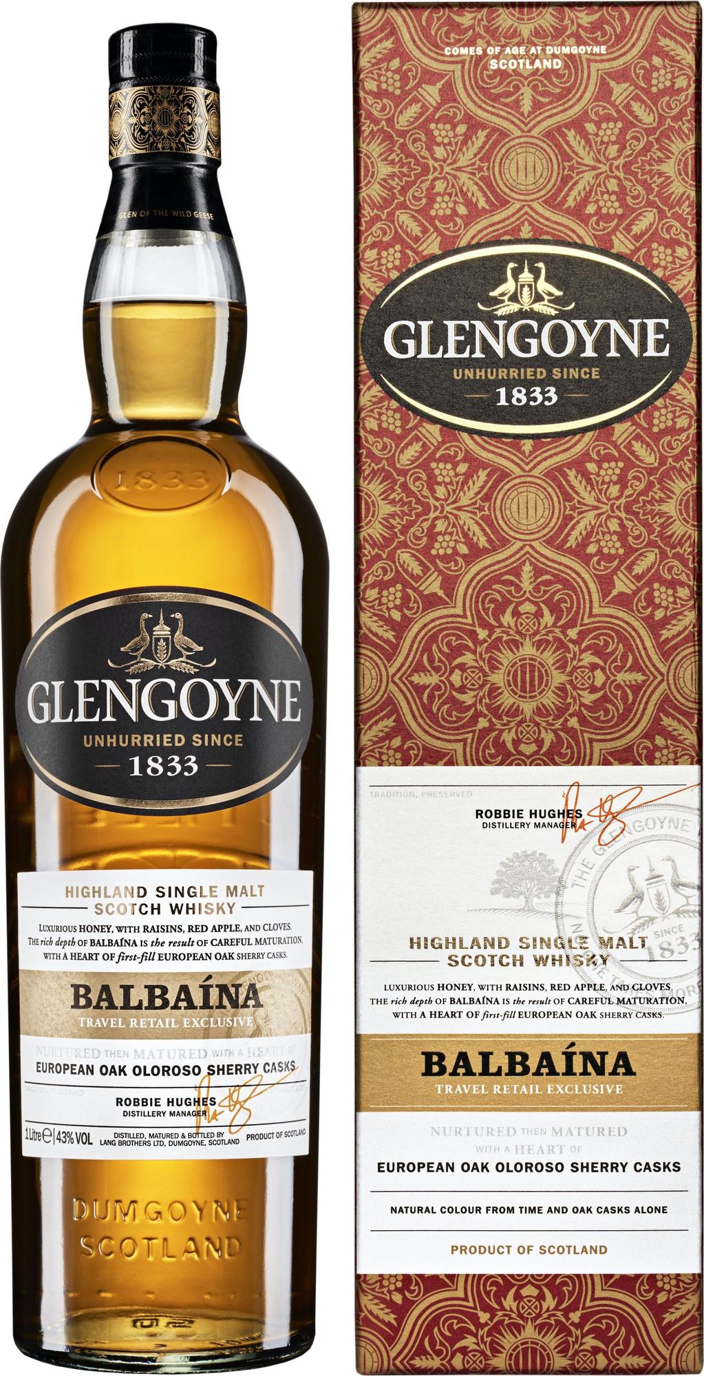 Glengoyne BALBAÍNA European Oak Oloroso Sherry Casks 43% Vol. 1l