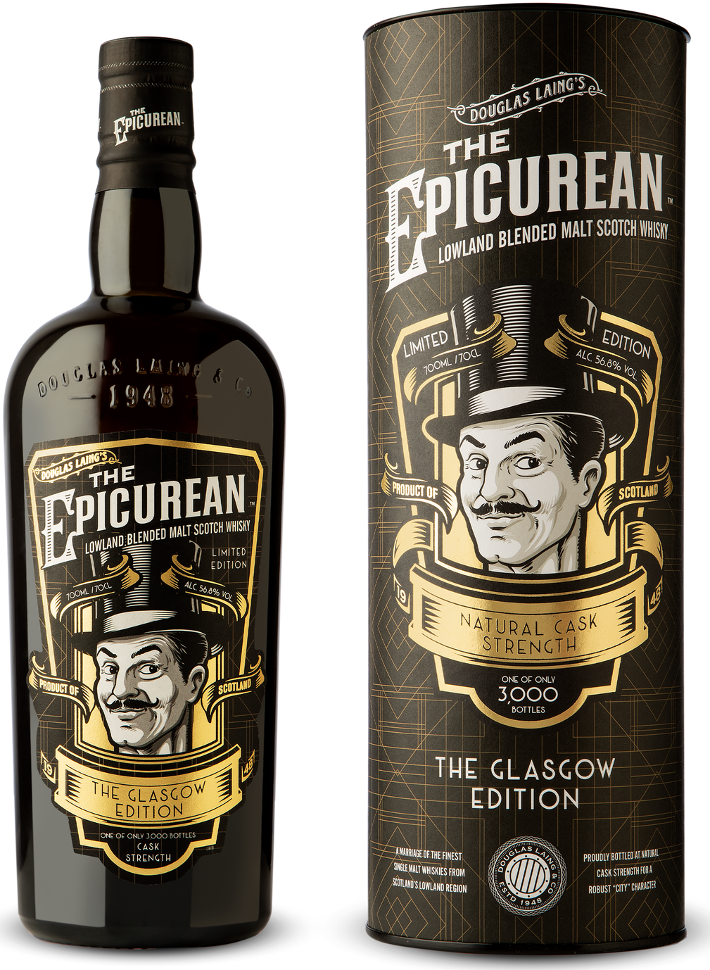 Douglas Laing The Epicurean Glasgow Edition 2022 56,8% Vol. 0,7l in Giftbox