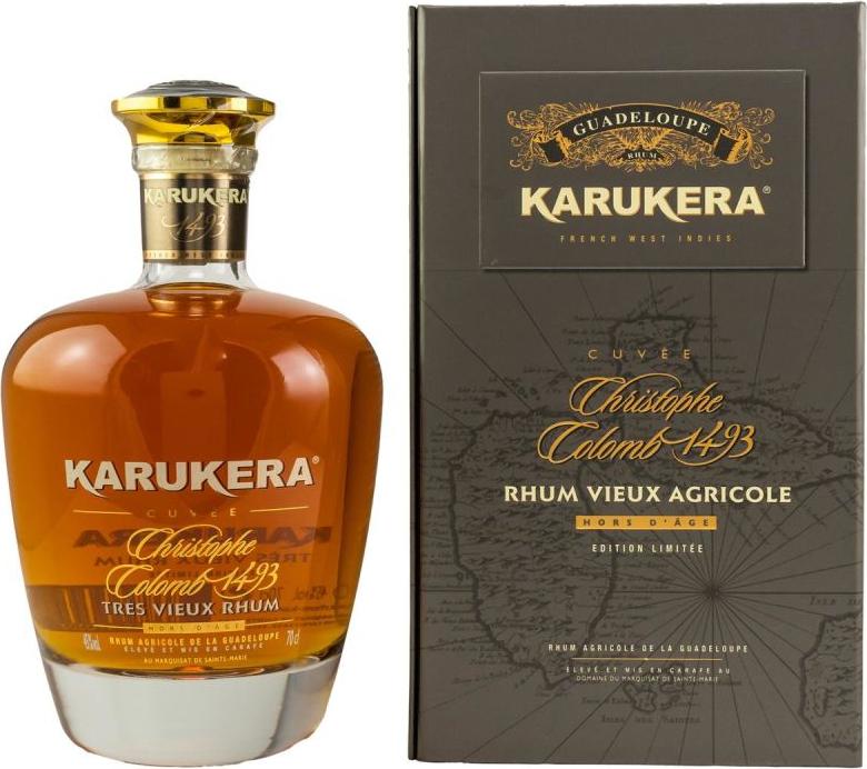 Karukera Cuvée Christophe Colomb 1493 Tres Vieux Rhum Hors d´Age 45% Vol. 0,7l in Giftbox