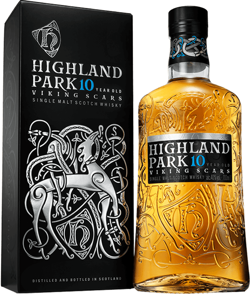 Highland Park 10 Year Old VIKING SCARS 40% Vol. 0,7l in Giftbox