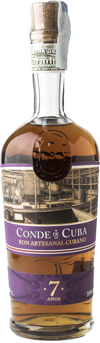 Conde de Cuba 7 AÑOS Ron Artesanal Cubano 38% Vol. 0,7l