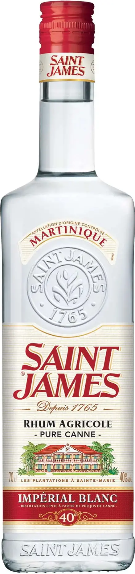 Saint James IMPÉRIAL BLANC AGRICOLE 40% Vol. 0,7l