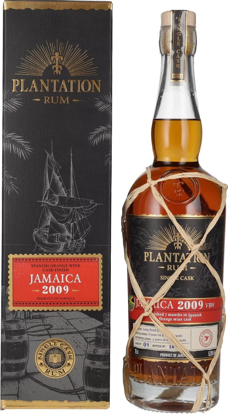 Plantation / Planteray JAMAICA VRW Single Cask Spanish Orange Wine Cask Finish 2009 53% Vol. 0,7l in Giftbox
