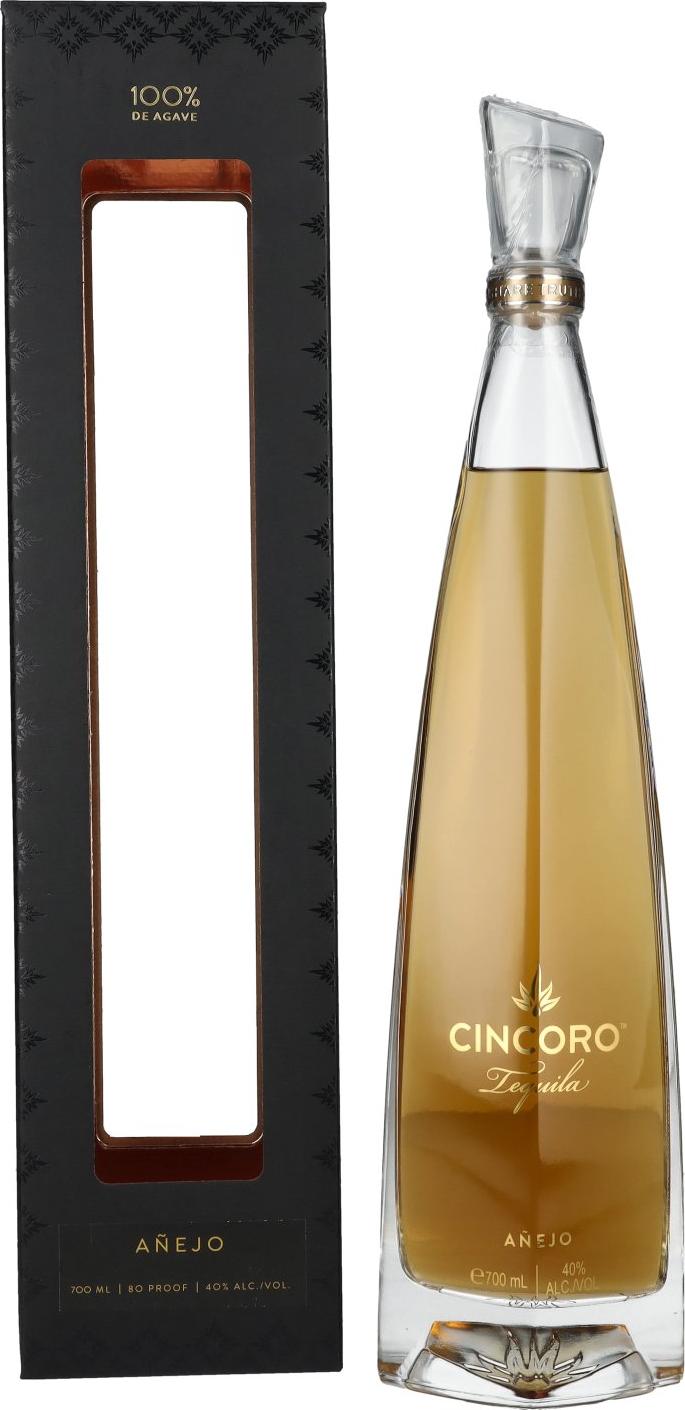 Cincoro Tequila Añejo 40% Vol. 0,7l in Giftbox