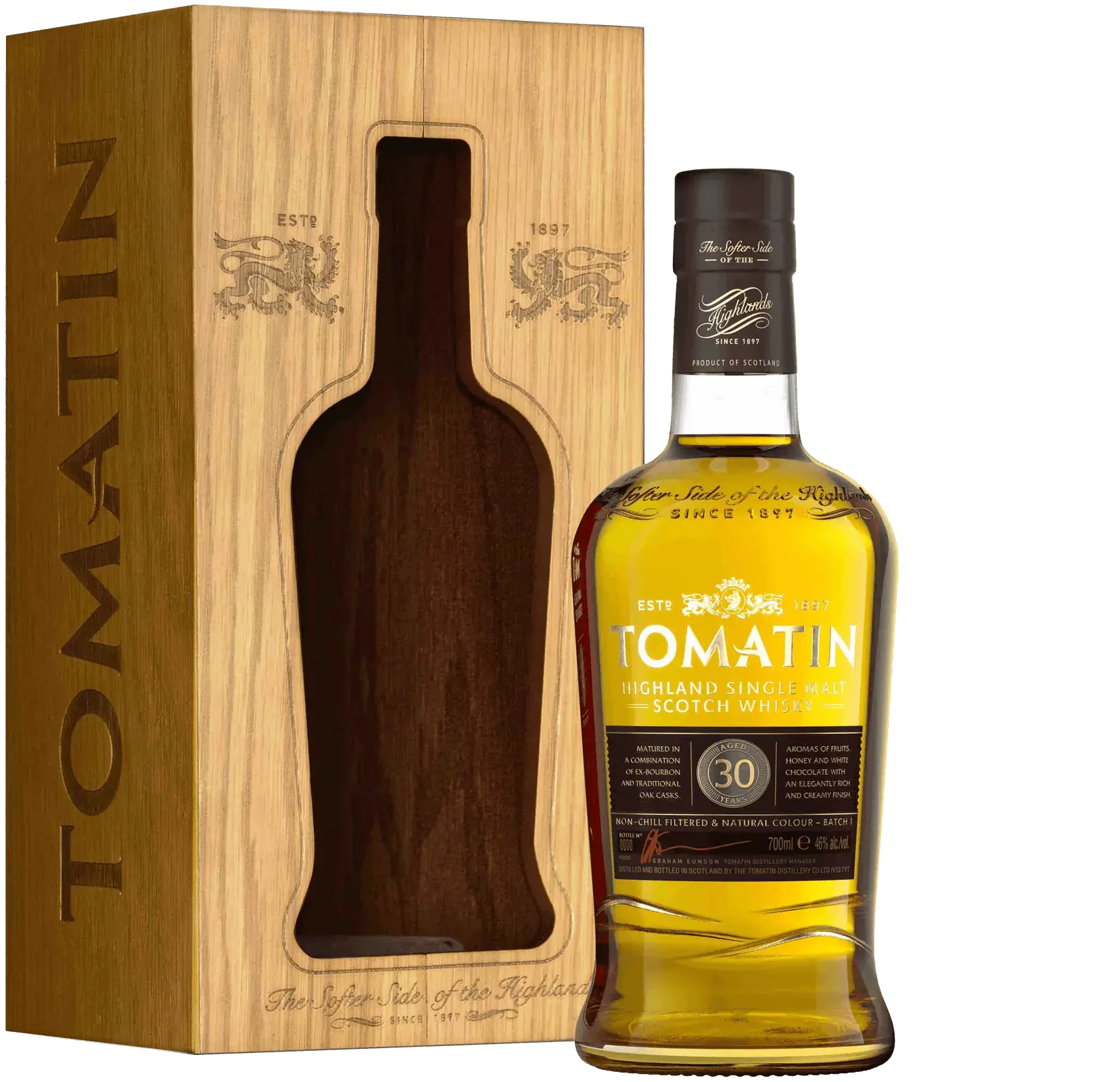 Tomatin 30 Years Old Highland Single Malt Scotch Whisky 46% Vol. 0,7l