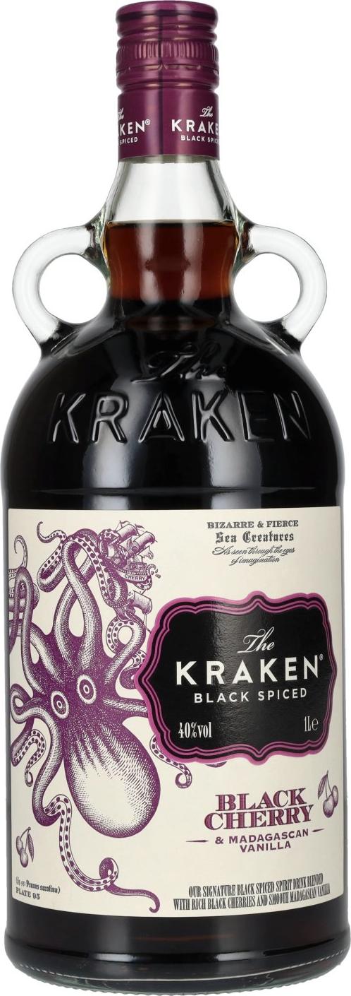 The Kraken Black Spiced Black Cherry & Madagascan Vanilla 40% Vol. 1l