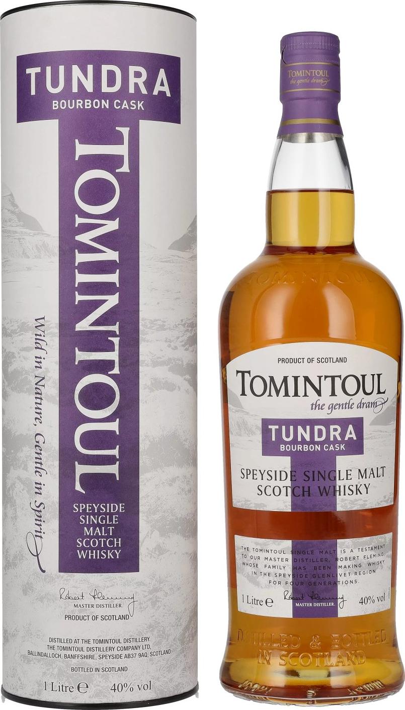 Tomintoul TUNDRA Bourbon Cask 40% Vol. 1l