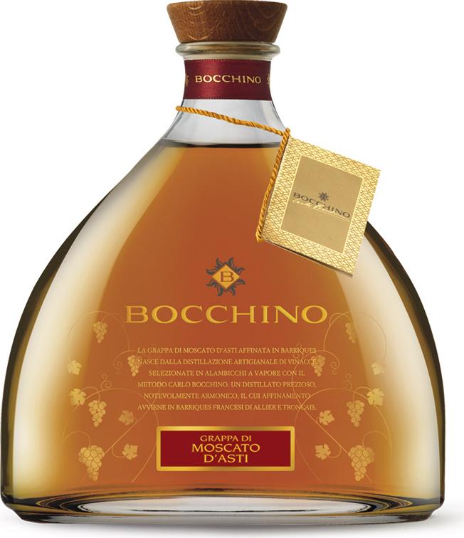 Bocchino Grappa di MOSCATO D'ASTI aged in Barriques 40% Vol. 0,7l