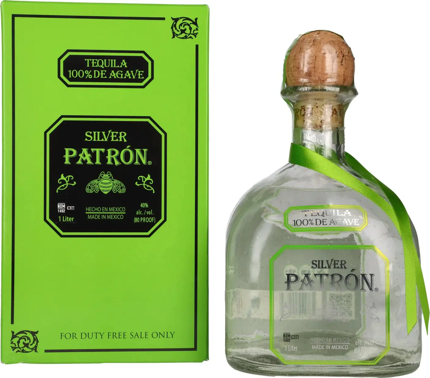 Patrón Tequila Silver 40% Vol. 1l in Giftbox