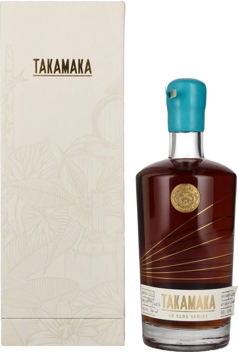 Takamaka LE CLOS EX PALO CORTADO Rum 56,2% Vol. 0,5l in Giftbox