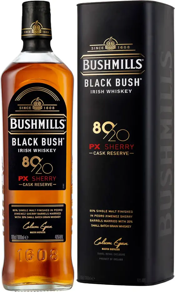 Bushmills Black Bush PX Sherry Cask Reserve 80/20 40% Vol. 1l in Giftbox