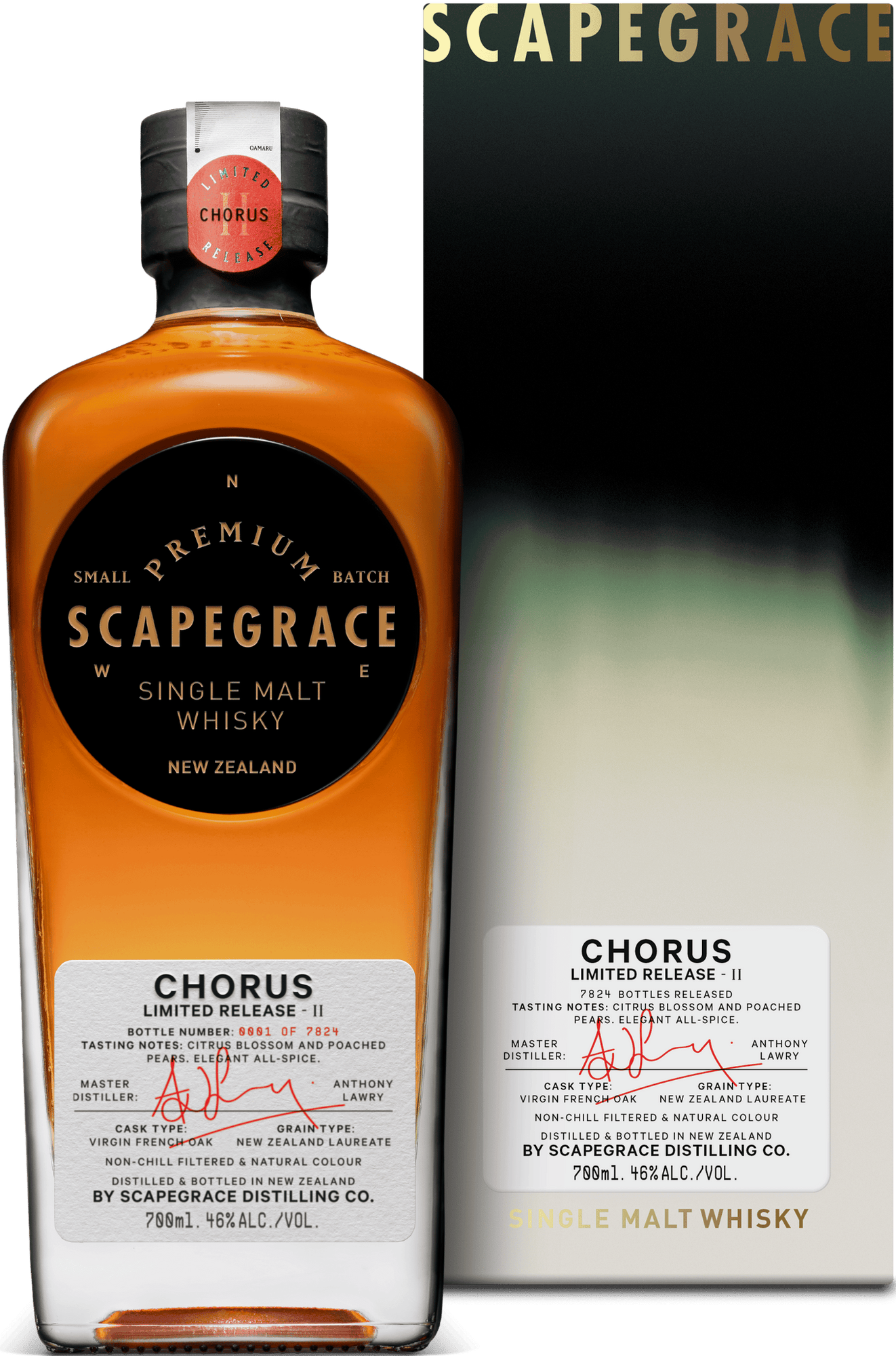 Scapegrace CHORUS Limited Release II 46% Vol. 0,7l