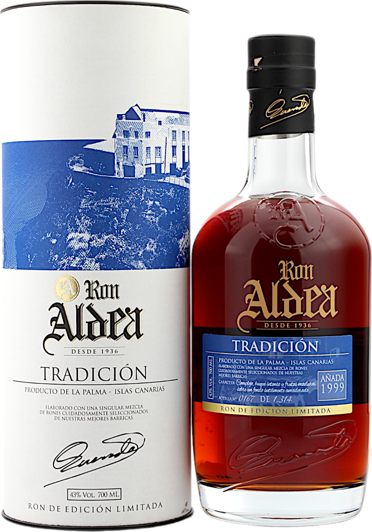 Ron Aldea TRADICIÓN Ron de Edición Limitada 43% Vol. 0,7l